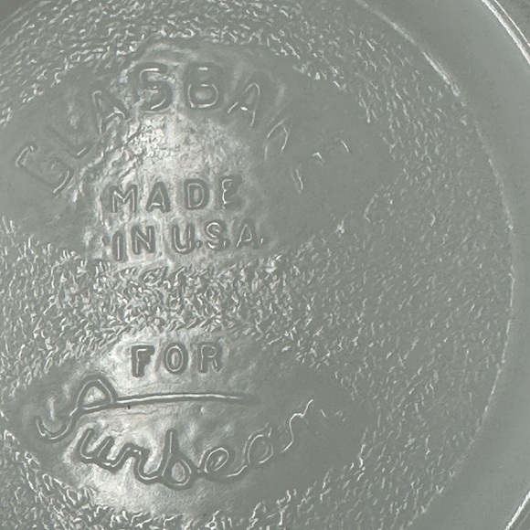 Vintage Sunbeam GlassBake White Milk Glass Mixing Bowl 6.5" A2 - Picture 5 of 5